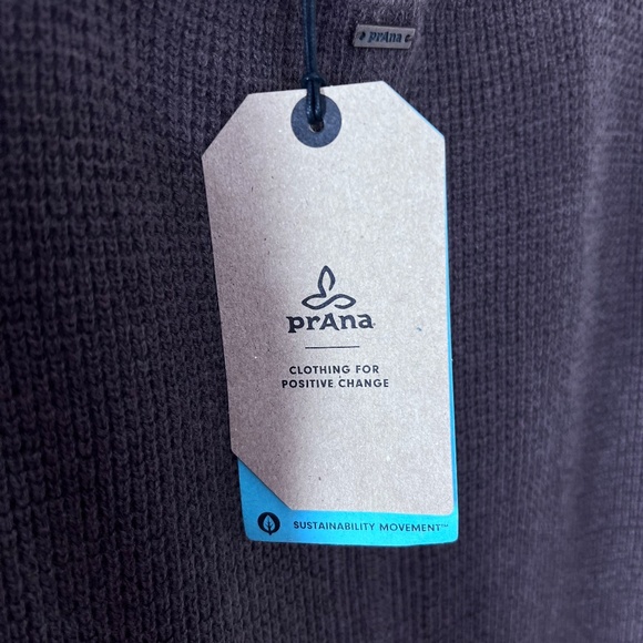 Prana Milani Henley Dress Clove S Organic Cotton Wool Sustainable - Picture 12 of 16